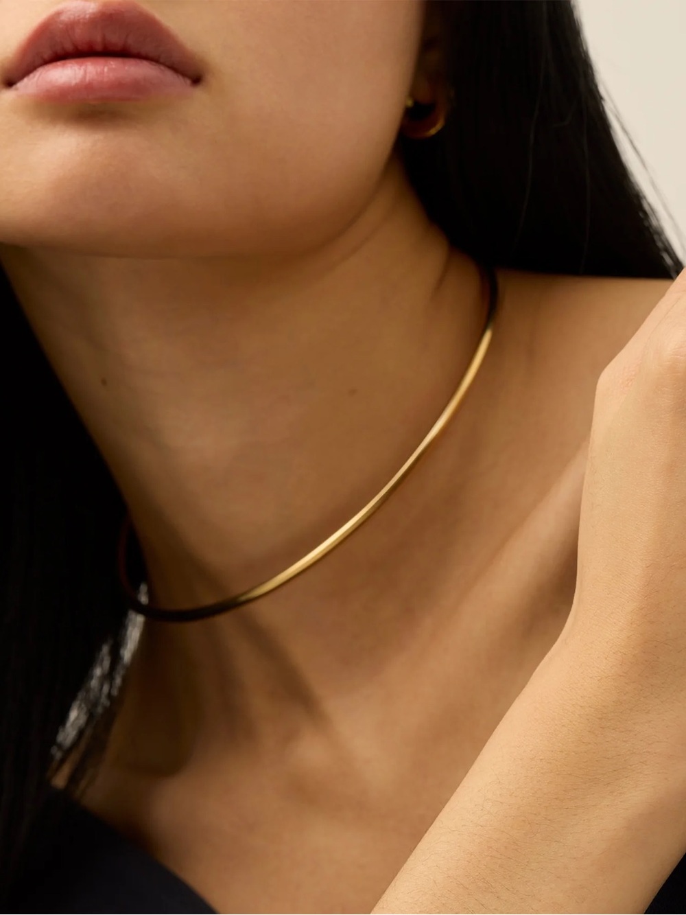 Jenny Bird Gold Minimalist Collar Necklace